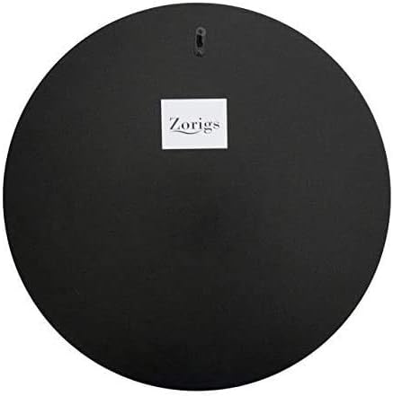 Wall Art Décor – Handcrafted Decorative Wall Mirror, Light and Navy Blue, Brown, Gray, and Black Round Mosaic, 24” Round Mirror for Hallway, Bedroom, Bathroom, Living Room