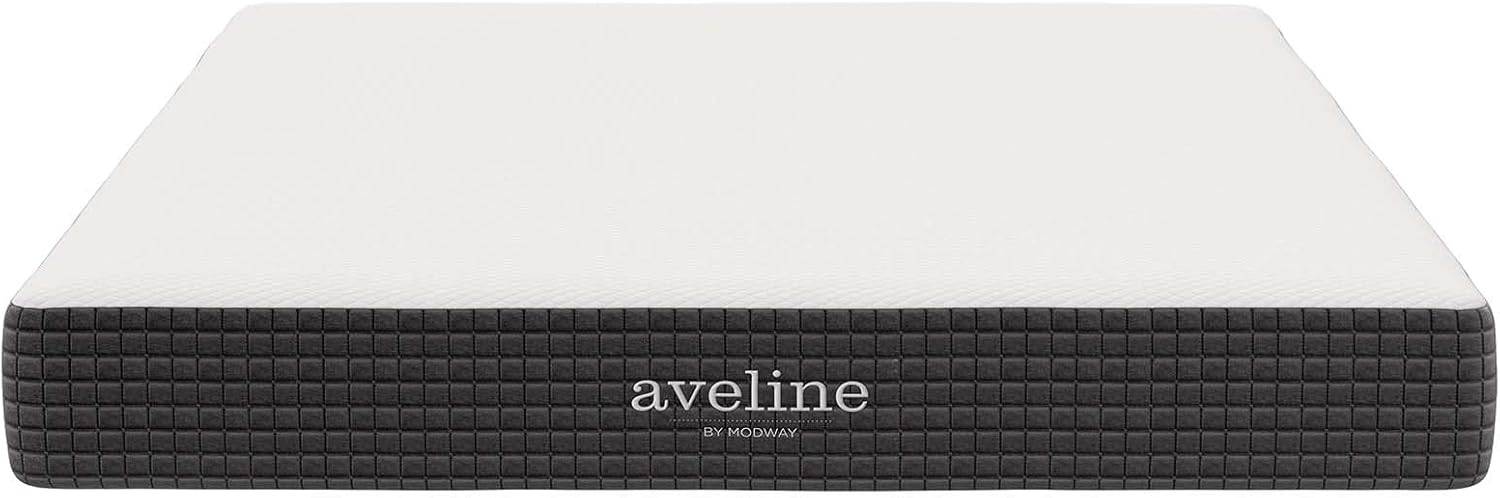 Modway Aveline 8” Gel Infused Memory Mattress with CertiPUR-US Certified Foam Queen Mattress