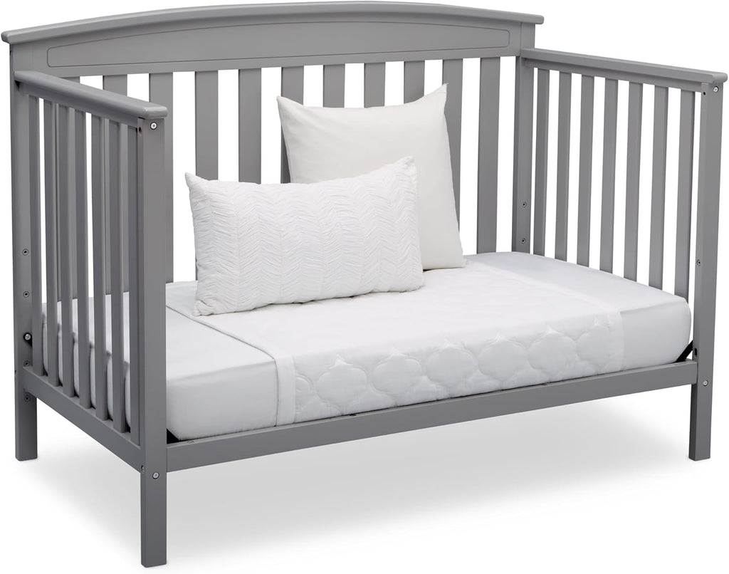 Delta Children Gateway 4-in-1 Convertible Crib - Greenguard Gold Certified, Grey