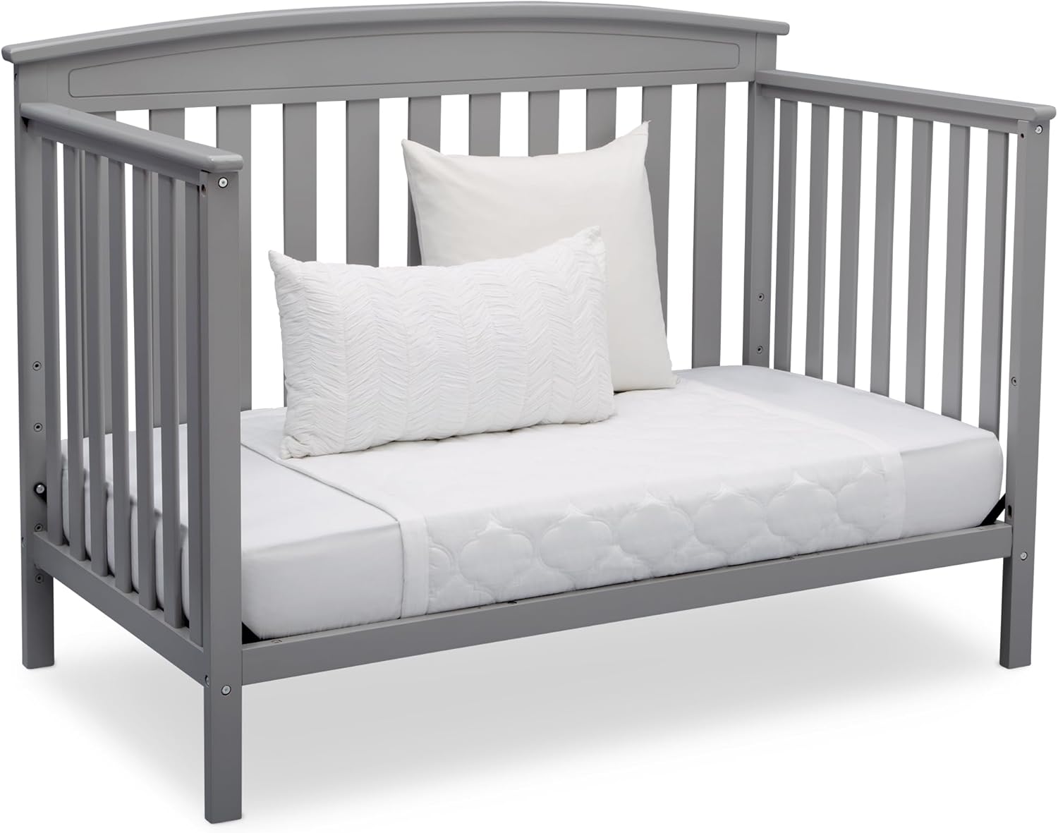 Delta Children Gateway 4-in-1 Convertible Crib - Greenguard Gold Certified, Grey