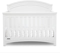 Simmons Kids SlumberTime Emma 4-in-1 Convertible Baby Crib N More - Greenguard Gold Certified, Bianca White