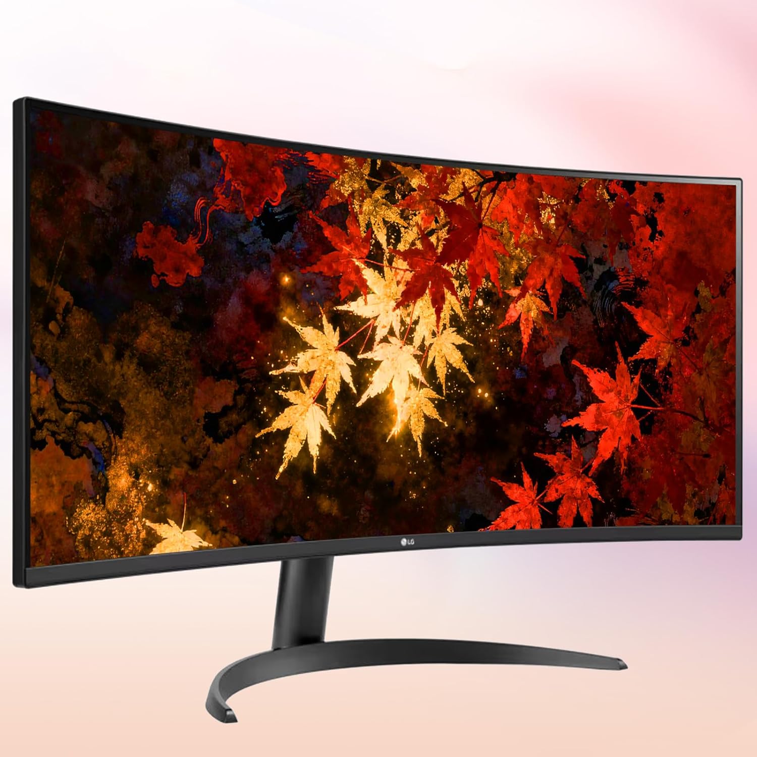 LG 34" WQHD Curved Monitor, 100Hz IPS HDR 10, AMD FreeSync, PBP, Auto Input Switch, Dual Controller, 1 x DisplayPort, 2 x HDMI, Black
