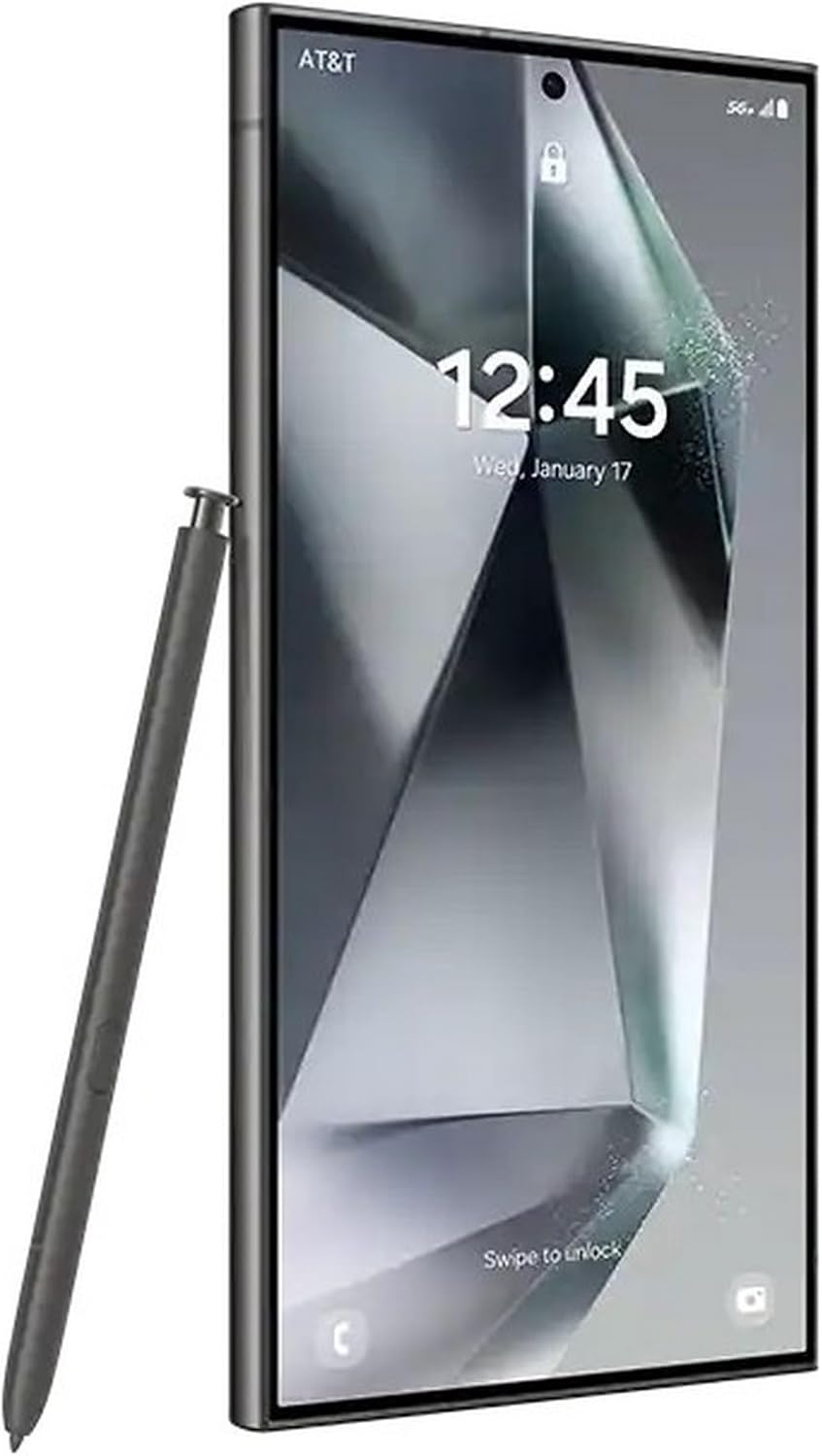Samsung Galaxy S24 Ultra 5G, 512GB, Titanium Black - Unlocked (Renewed)