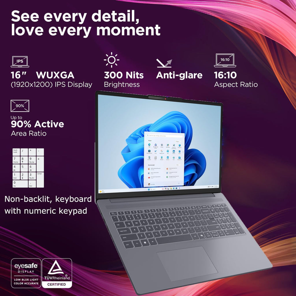 Lenovo 16" Premium Laptop for Power Business Multitasker • 2026 Edition • Intel Core i7-13620H (Beat Core 7 150U) • 16GB DDR5 • 512GB SSD • Windows 11