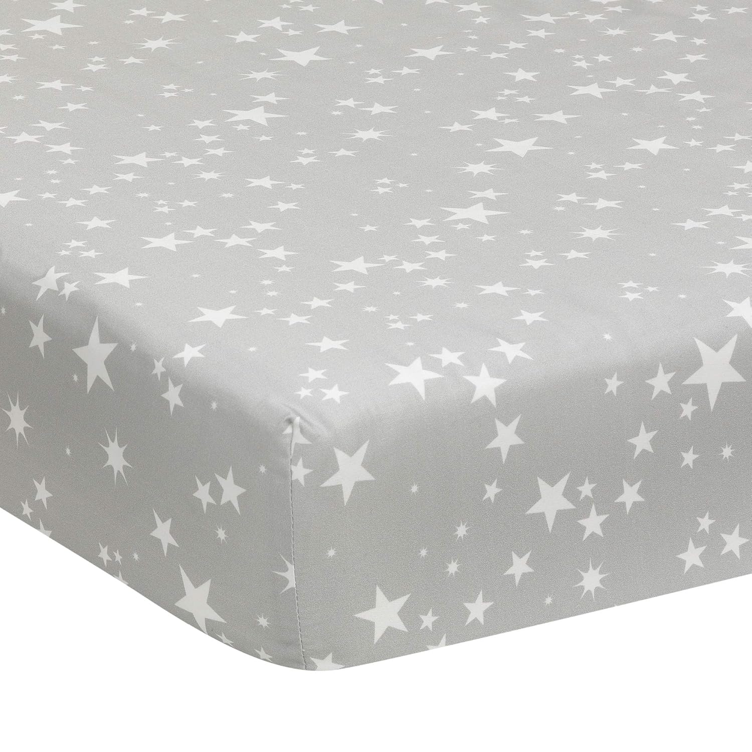 Lambs & Ivy Milky Way Space Galaxy 4-Piece Baby Nursery Crib Bedding Set - Blue/Gray