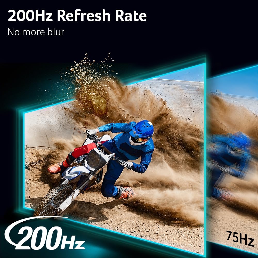 acer Nitro 34” 1500R 21:9 Curved Zero-Frame QHD 3440 x 1440 Gaming Monitor | AMD FreeSync Premium | 200Hz Refresh | Up to 0.5ms | 1 x Display Port 1.4 & 2 x HDMI 2.1 Ports | EDA340CUR X0biip