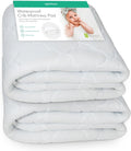 Newton Baby Waterproof Crib Mattress Pad | Ultra-Breathable Quilted Layer for Comfort & Universal Fitted Skirt for Secure Fit | Machine Washable | Crib Mattress Protector Pad Waterproof, 2 Packs