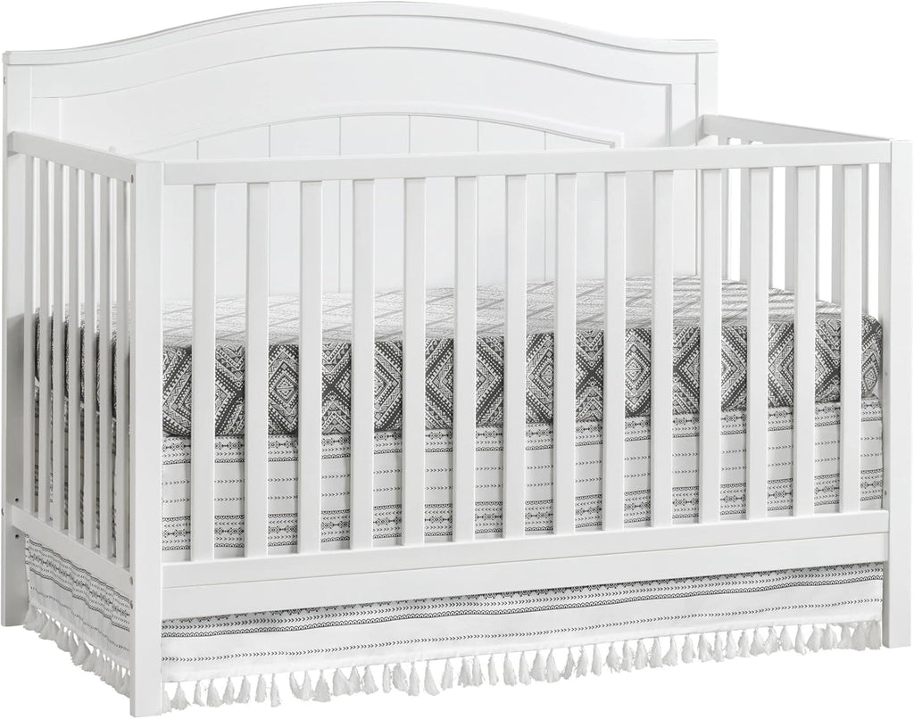 Oxford Baby North Bay 4-in-1 Convertible Crib, Snow White, GreenGuard Gold Certified