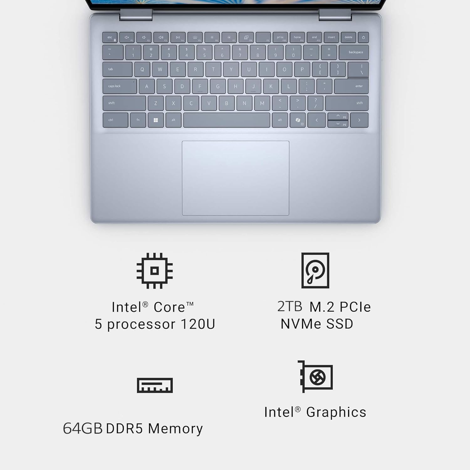 Dell Inspiron 14 7440 2-in-1 Laptop (14" FHD+ Touchscreen, Intel Core 5 120U (> i7-1355U), 16GB DDR5, 512GB SSD), for Designer, Creator, 10-Hr Long Battery Life, Backlit, Win 11 Pro w/ AI Copilot