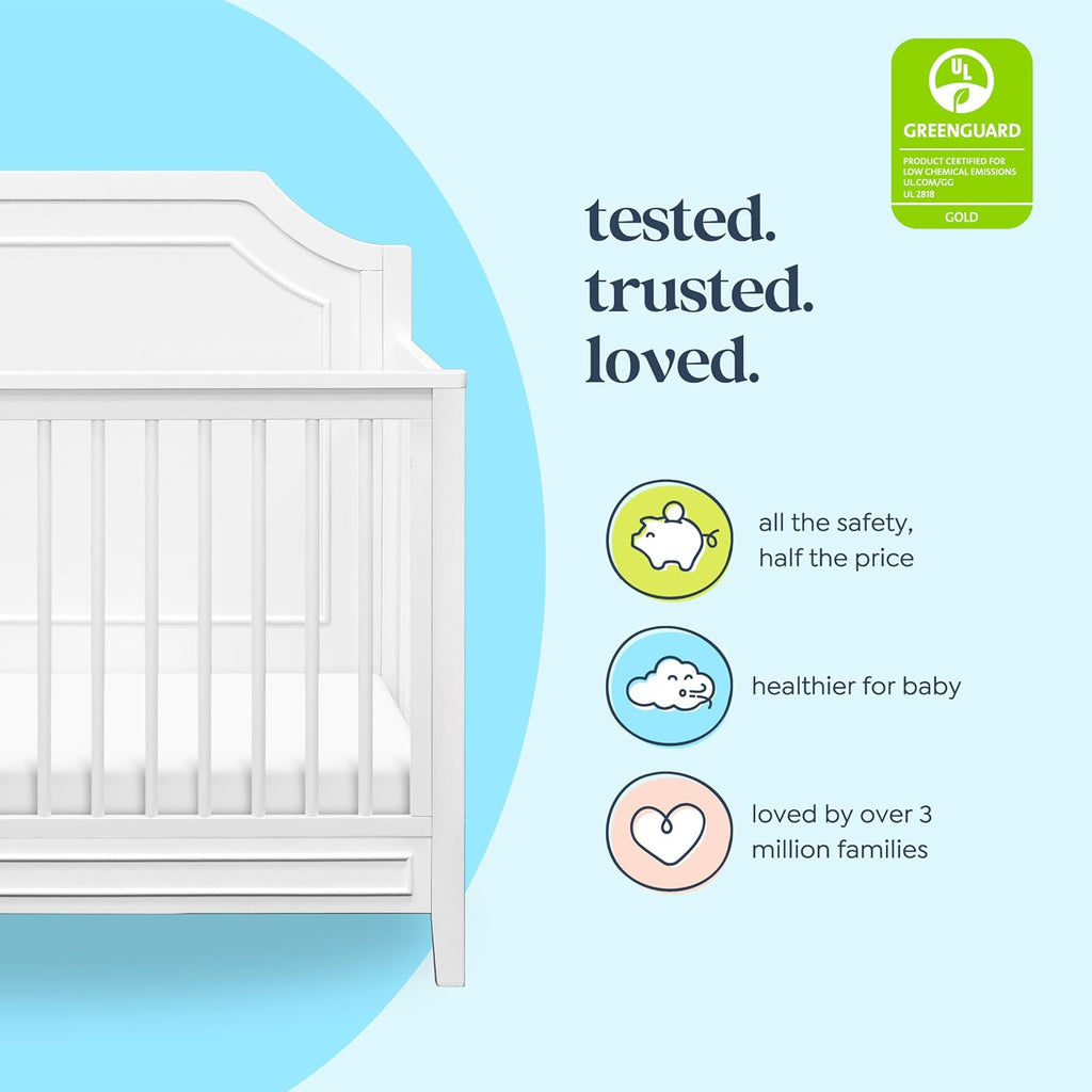 Davinci Chloe Regency 4-in-1 Convertible Crib in White, Greenguard Gold Certified