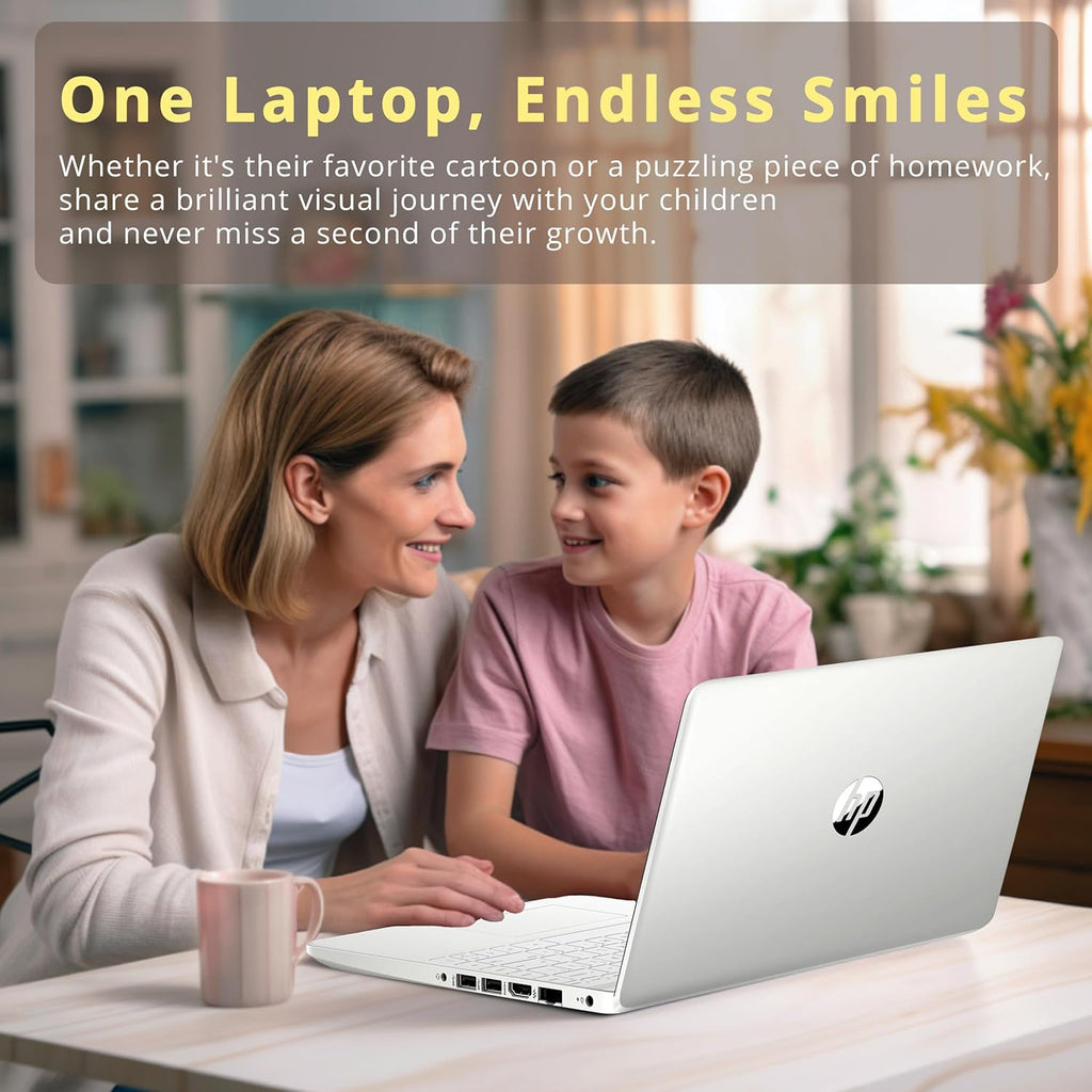 HP Stream 14" HD BrightView Laptop, Intel Celeron N4120 Processor, 16GB RAM, 64GB SSD, Intel UHD Graphics, 720p Webcam, WiFi, HDMI, Win 11 S, Silver (Renewed)