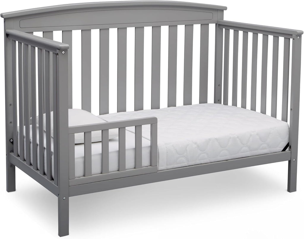 Delta Children Gateway 4-in-1 Convertible Crib - Greenguard Gold Certified, Grey