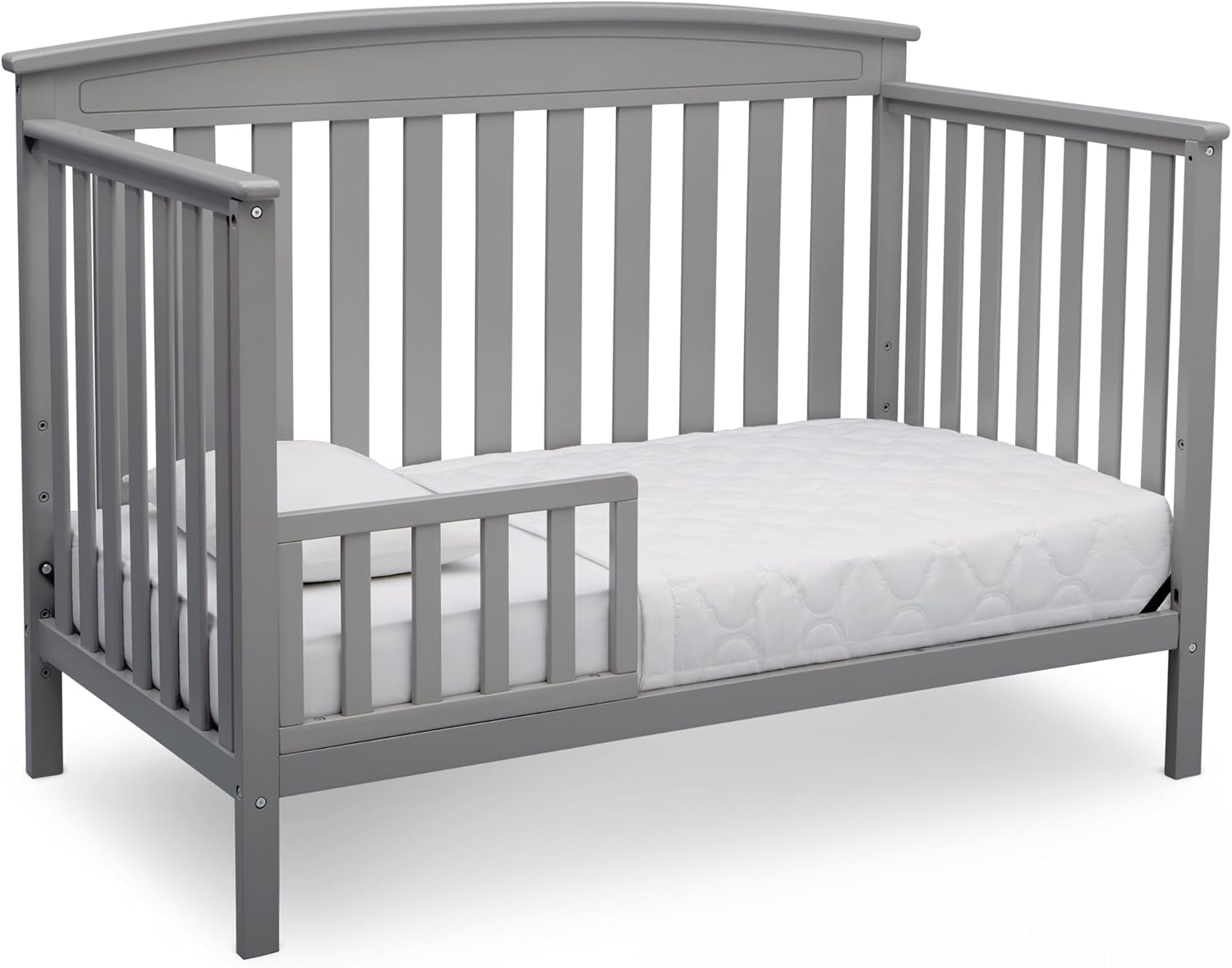 Delta Children Gateway 4-in-1 Convertible Crib - Greenguard Gold Certified, Grey