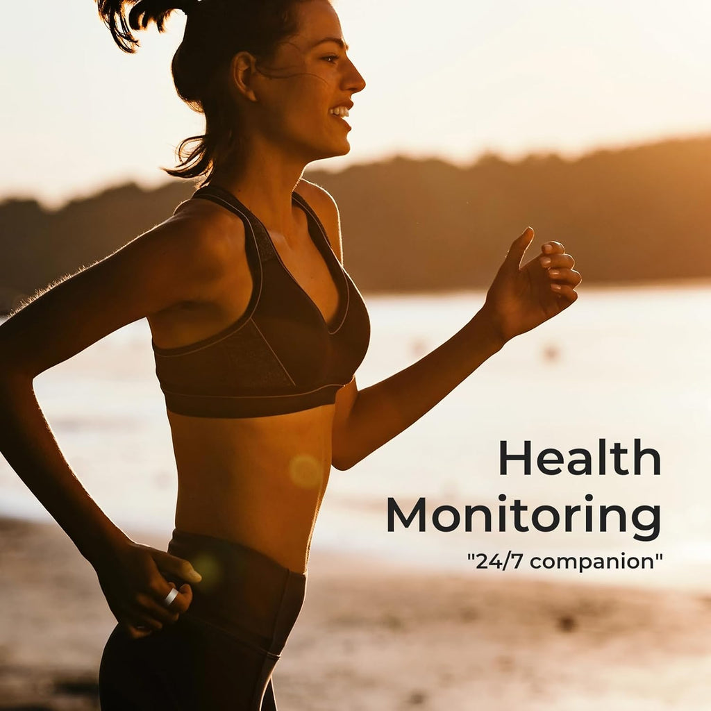femometer Smart Ring Gen2 Ceramic | Sleep, Heart Rate & Cycle Monitoring with Free Subscription | Women's Health & Fertility Tracker with BBT Technology | Size Before You Buy - Size 8