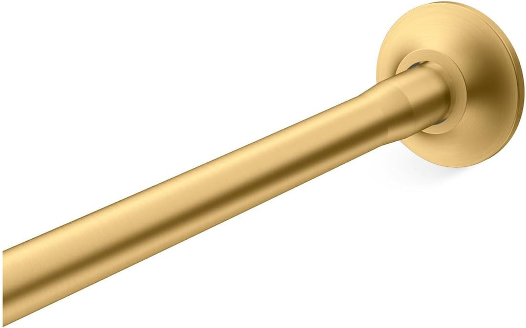 KOHLER K-9350-2MB EXPANSE CURVED SHOWER ROD - TRANSITIONAL, Vibrant Brushed Moderne Brass