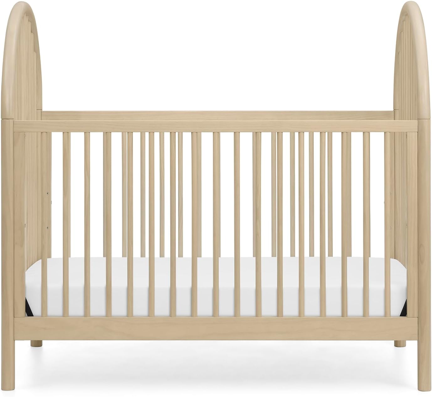 Delta Children Cannon 4-in-1 Convertible Crib - Converts from Baby Crib to Toddler Bed, Daybed and Sofa Bed, Fits Standard Full-Size Crib Mattress, Natural Sandstone