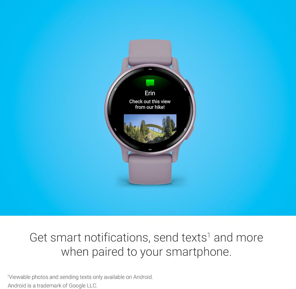 Garmin vívoactive 5, Health and Fitness GPS Smartwatch, AMOLED Display, Up to 11 Days of Battery, Orchid