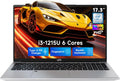 NIMO 17.3" Laptop, Intel 6 Cores I3-1215U (Up to 4.4GHz, Beat R5 7520U), 8GB RAM 128GB SSD, 65W Fast PD 180° Viewing Wi-Fi 6 Backlit Keyboard Computer for Business Work Creator Student Study and Home