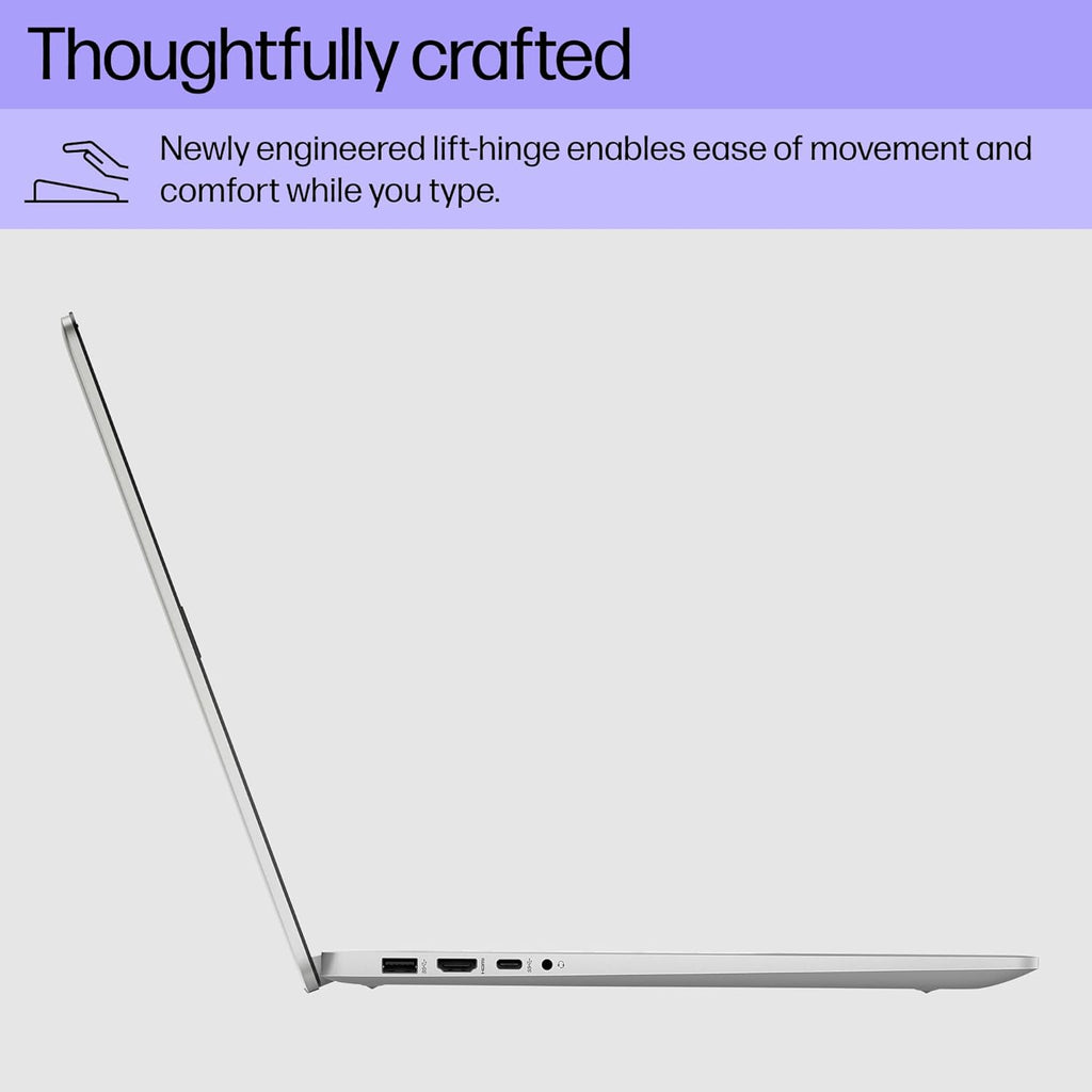HP 17.3 inch Laptop, FHD Display, Intel Core i5-1334U, 16 GB RAM, 512 GB SSD, Intel Iris Xe Graphics, Windows 11 Home, Natural Silver, 17-cn3399nr