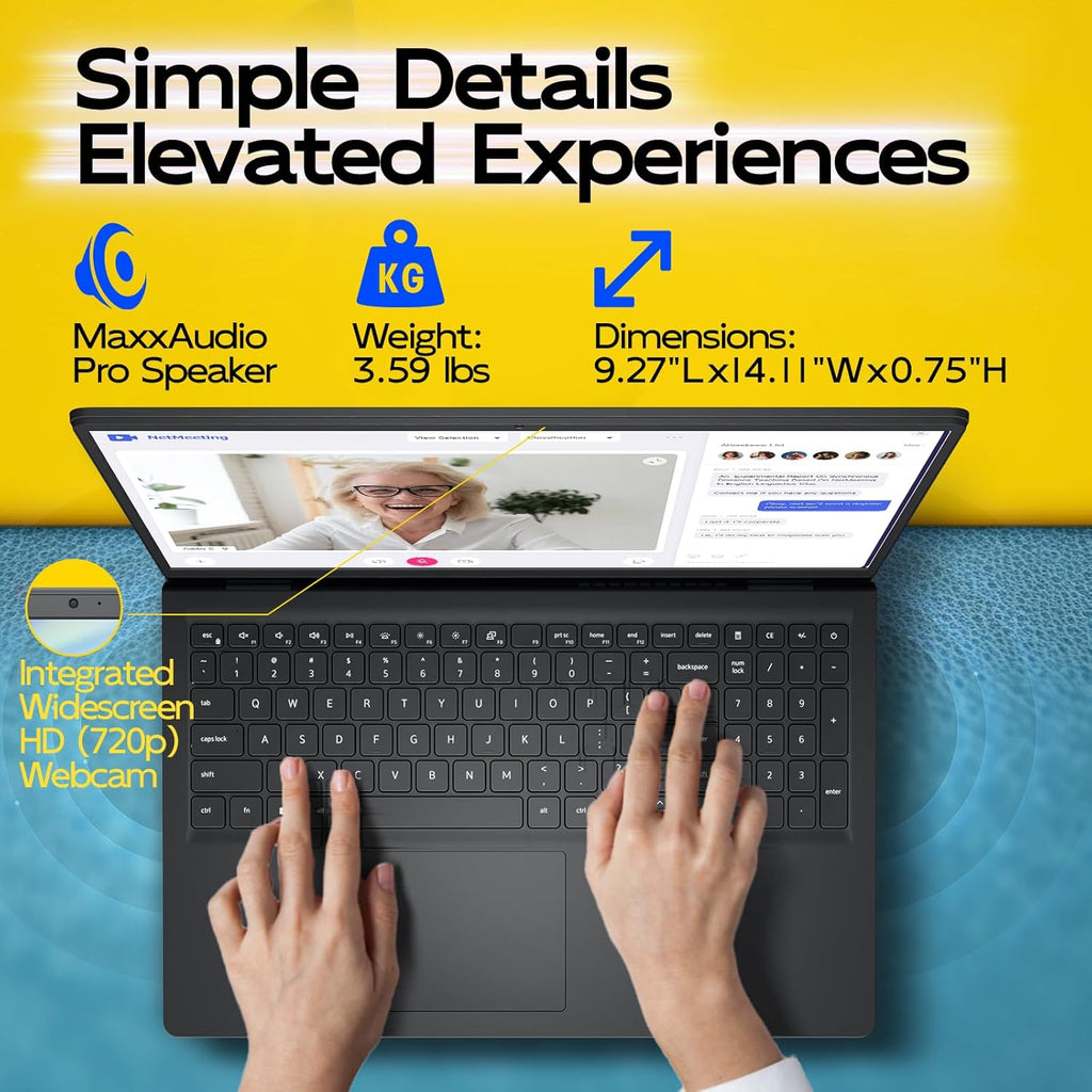 Dell Laptop 15 LDC15250 Touchscreen, Intel i5-1334U(10-Core), 20GB RAM, 512GB SSD, 15.6 FHD Anti-Glare Display for Business & Students, Windows 11 Pro, Windows Copilot