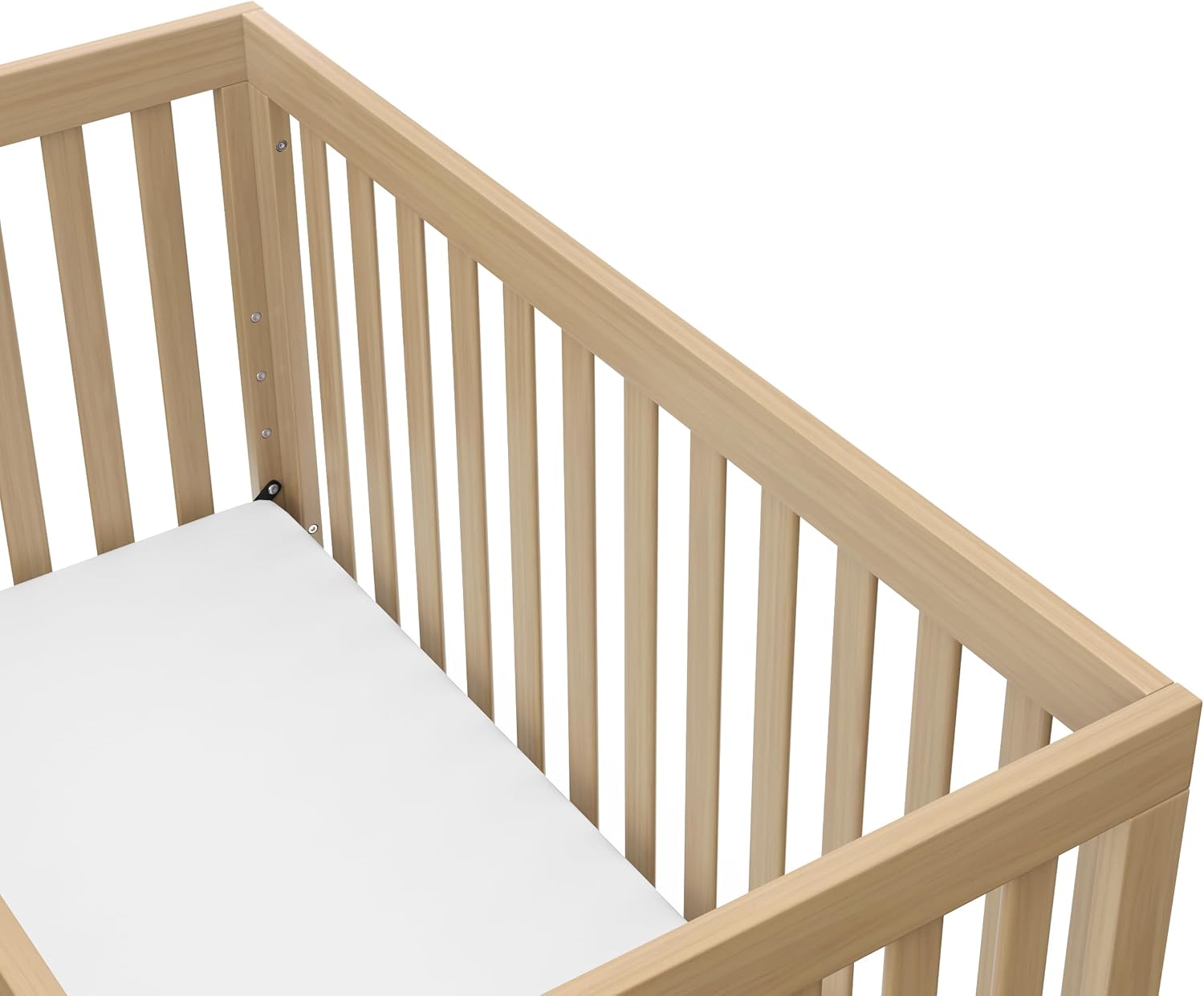 Storkcraft Beckett 3-in-1 Convertible Crib – GREENGUARD Gold Certified, Fits Standard Crib Mattress, Converts to Toddler Bed and Daybed, 4 Mattress Heights, Grow-with-Me Design (Driftwood)