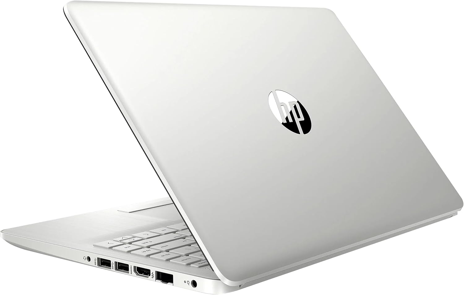 HP Stream 14" HD BrightView Laptop, Intel Celeron N4120 Processor, 16GB RAM, 64GB SSD, Intel UHD Graphics, 720p Webcam, WiFi, HDMI, Win 11 S, Silver (Renewed)