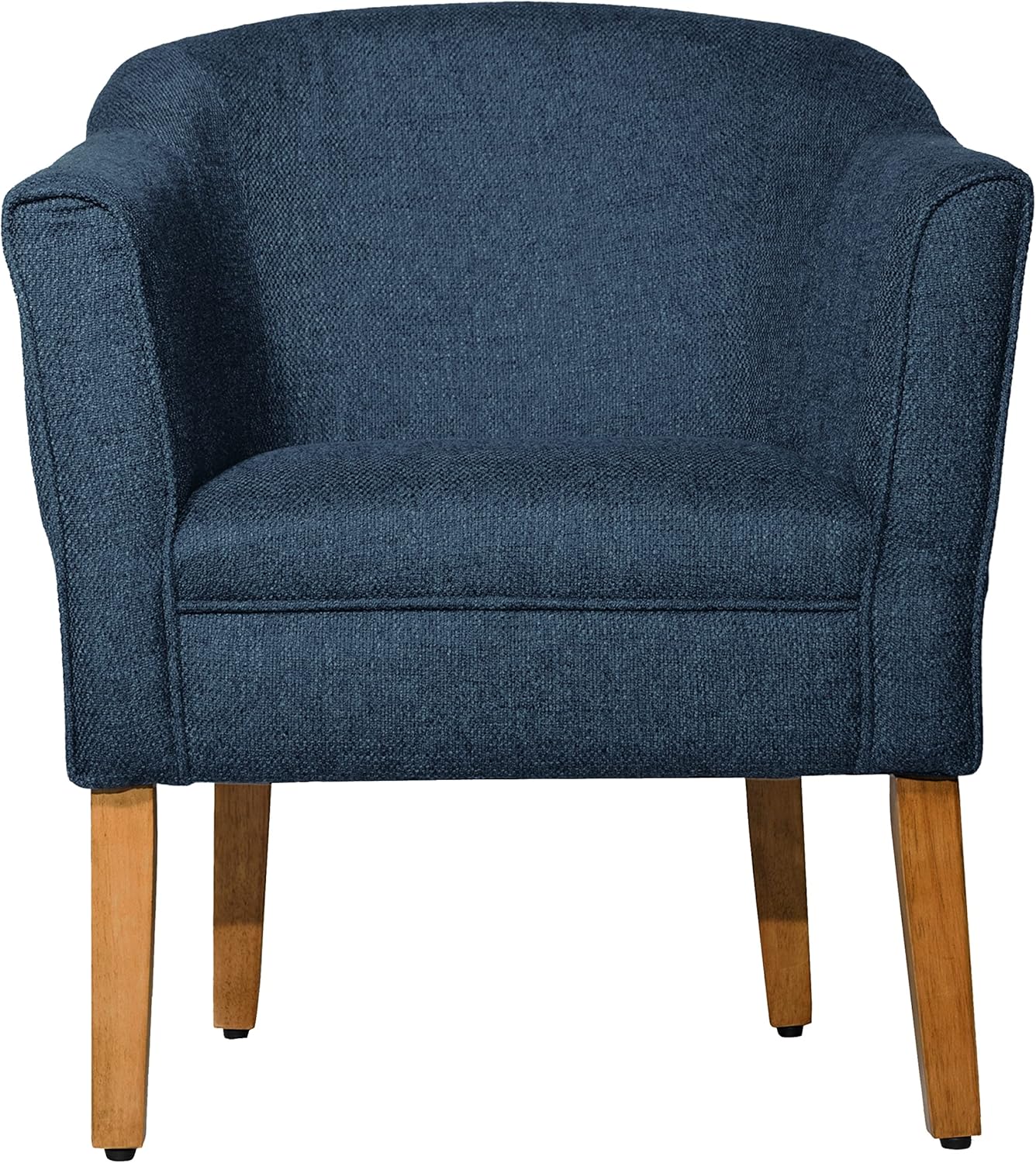 HomePop Barrel Shaped Accent Chair, Blue Texture