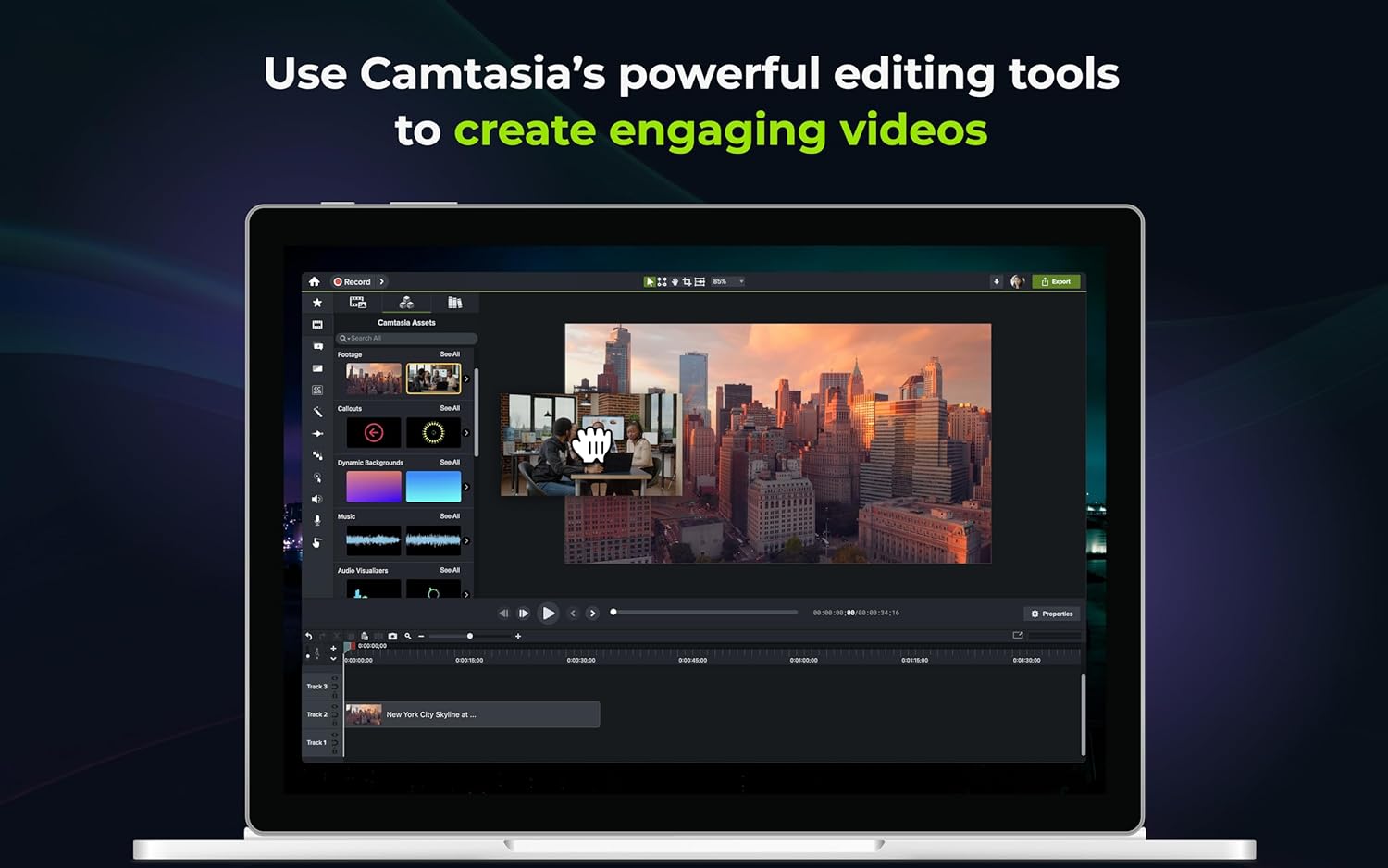 Camtasia 2024 - Video Editor & Screen Recorder PC/Mac Online Code