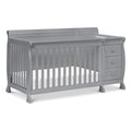 Davinci Kalani 4-in-1 Convertible Baby Crib & Changing Table Combo - GREENGUARD Gold Certified - Toddler Bed, Daybed, Full-Size Bed Conversion - 4 Adjustable Mattress Heights - Gray
