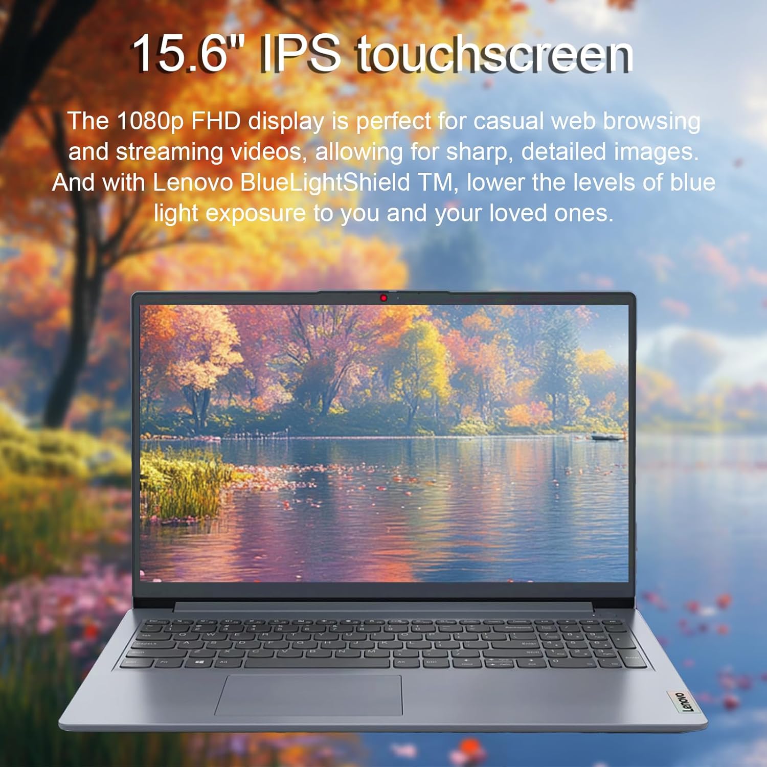 Lenovo Ideapad 3 15.6" Touchscreen Laptop, AMD Ryzen 5 7530U(Beats i7-9850H), 15.6'' FHD Touch Display, 8GB RAM, 1TB SSD M.2 PCIe, Wi-Fi 6, Backlit Keyboard, Windows 11 Pro, Abyss Blue