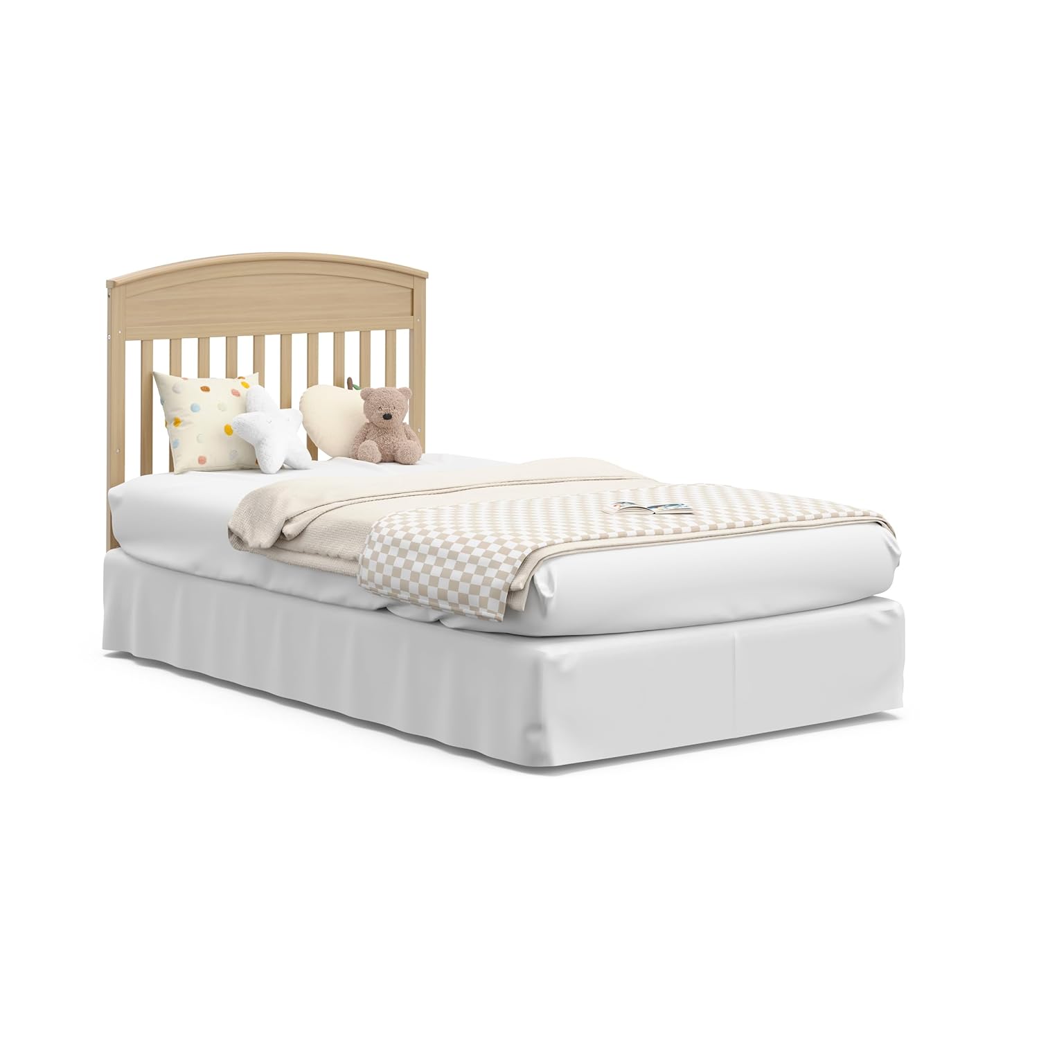 Graco Benton 4-in-1 Convertible Mini Crib with Bonus Crib Mattress – GREENGUARD Gold Certified, 2.75-Inch Mattress Included, Baby Crib Converts to Twin Bed, Ideal for Small Spaces (Driftwood)