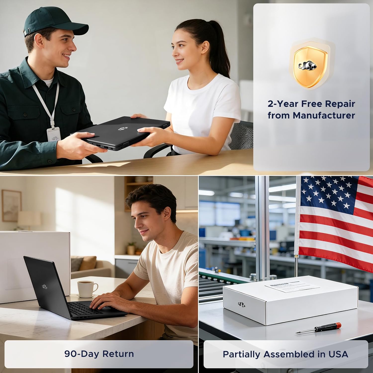 NIMO 15.6" IPS FHD-Business-Laptop, 8 Cores AMD Ryzen 7 Pro 6850U 32GB RAM 1TB SSD (Beat i7-1360P Up to 4.7GHz) Radeon 680M 100W Fast PD Backlit Keyboard for Content Creators & Student 2-Yr Warranty