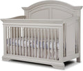 Sorelle Furniture High Arch Portofino Crib, Classic 4-in-1 Convertible Crib, Crib Made of Wood, Wooden Baby Bed, Toddler Bed, Child's Daybed and Full-Size Bed, Nursery Furniture-Brushed Ivory