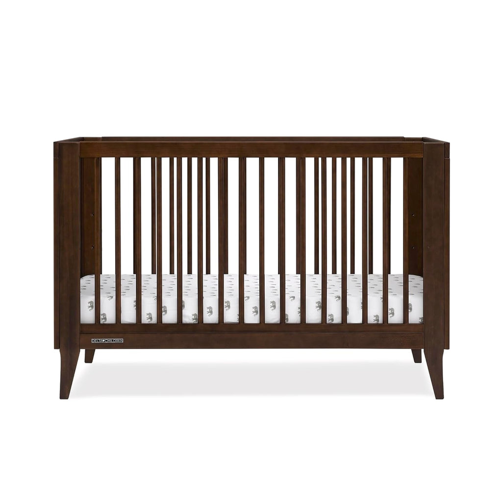 Delta Children Ollie 4-in-1 Convertible Crib - Greenguard Gold Certified, Walnut Espresso