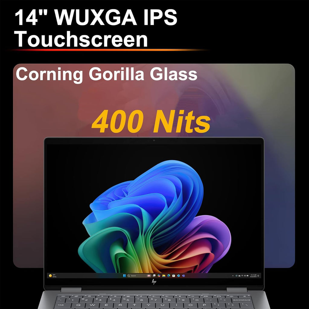 HP OmniBook X Flip 2-in-1 Laptop 14" WUXGA IPS Touch (400nits) AMD 6-core Ryzen AI 5 340 (Up to 50 Tops) 16GB RAM 512GB SSD for Creator Designer Business Professional Win11 ICP Hub