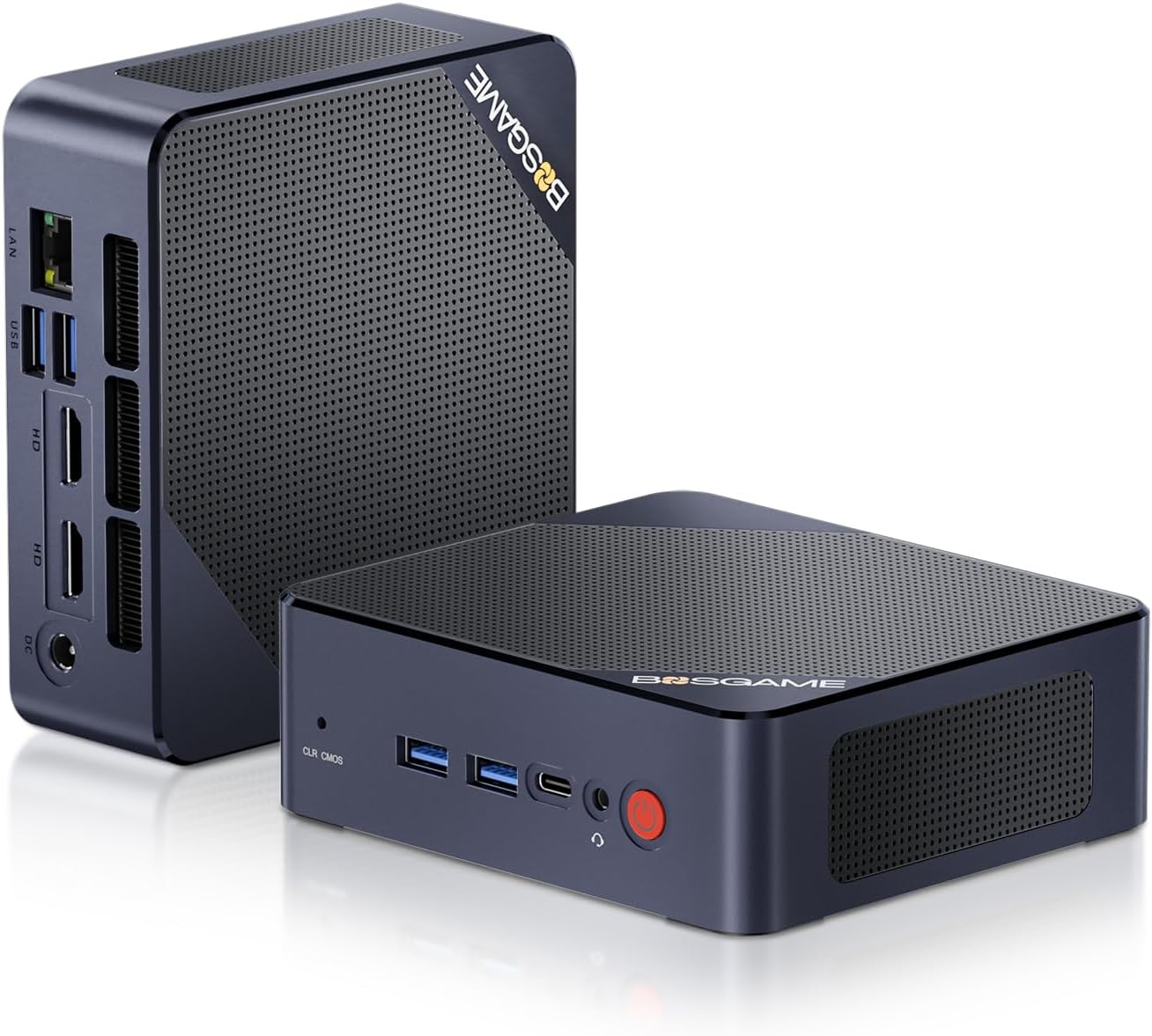 BOSGAME B95 Mini PC Desktop Computers, Intel 12th N95, 16GB DDR4 512GB SSD, 4K Triple Display, Dual HDMI & Type-C, WiFi 5/BT 5.0, Micro Desktop PC for Office, Home Theater, Streaming
