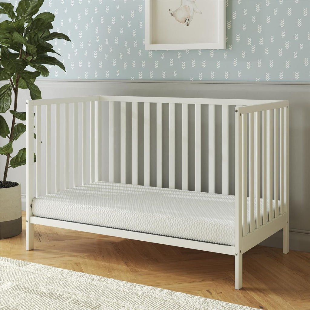 Safety 1st Heavenly Dreams Premium 4.5" Foam Baby Crib & Toddler Bed Mattress in a Box