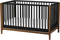 Little Seeds Laurel 4-in-1 Convertible Crib, Black/Chestnut