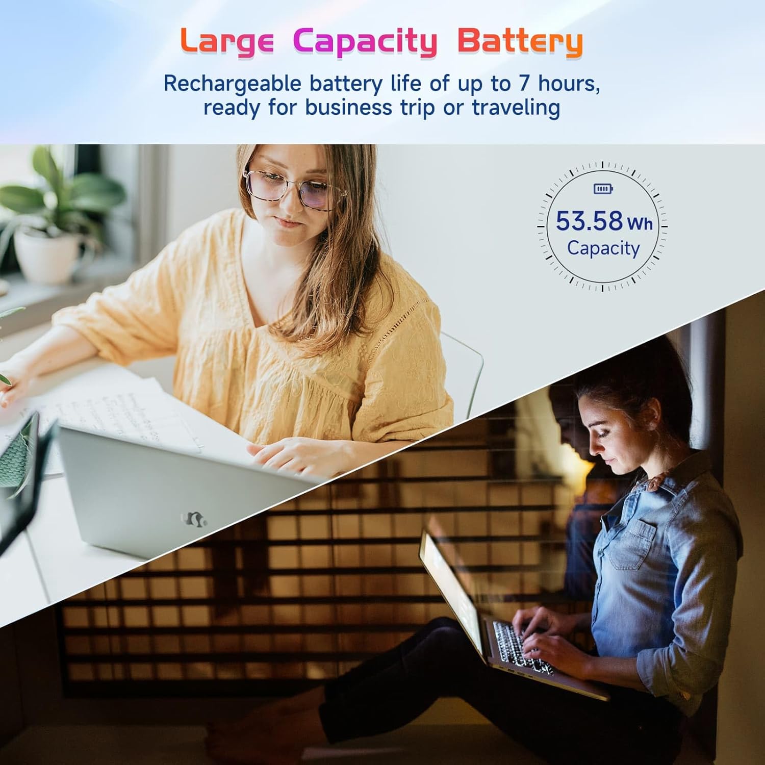 NIMO 17.3" Laptop, Intel 6 Cores I3-1215U (Up to 4.4GHz, Beat R5 7520U), 8GB RAM 128GB SSD, 65W Fast PD 180° Viewing Wi-Fi 6 Backlit Keyboard Computer for Business Work Creator Student Study and Home