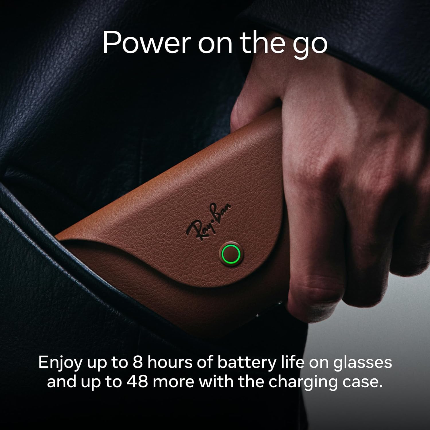 Ray-Ban Meta (Gen 2), Headliner, Shiny Black | Smart AI Glasses for Men, Women — 2x Battery Life — 3K Ultra HD Resolution — 12 MP Ultra-Wide Camera, Audio, Video — Green Lenses — Wearable Technology