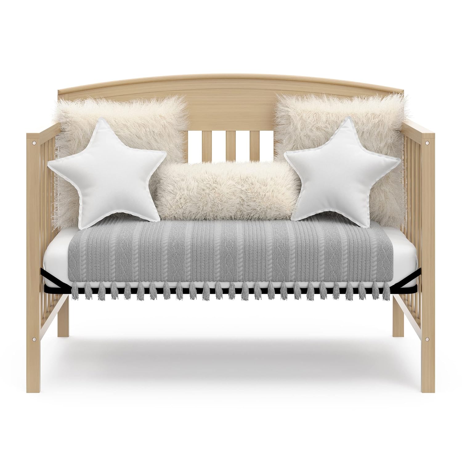 Graco Benton 5-in-1 Convertible Crib – GREENGUARD Gold Certified, Converts from Baby Crib to Toddler Bed, Daybed and Full-Size Bed, Fits Standard Full-Size Crib Mattress (Driftwood)