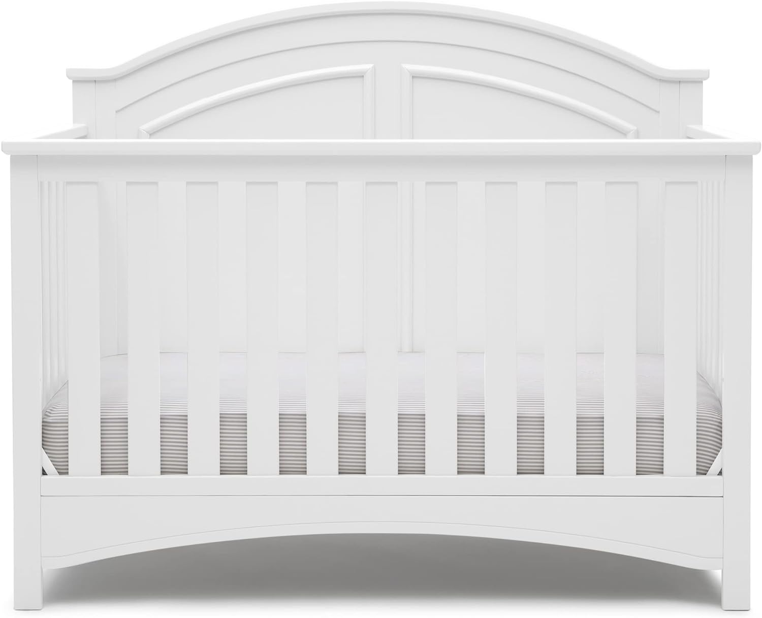 Delta Children Perry 6-in-1 Convertible Crib - Greenguard Gold Certified, Bianca White