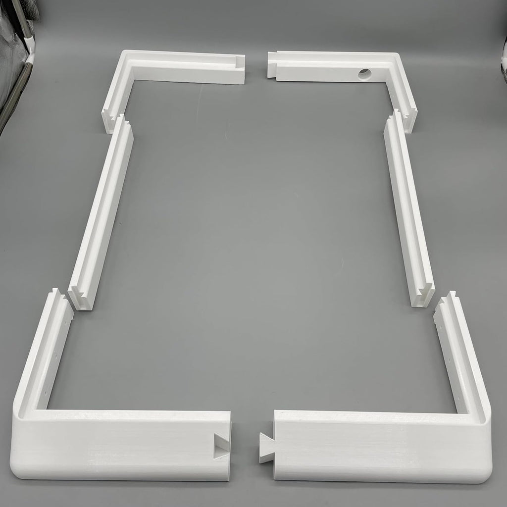 Flat Mount Kit for Starlink Gen 3 Standard Antenna- Speed Mount 1.9in Ultra Low Profile for Campers and RVs - (White ABS)