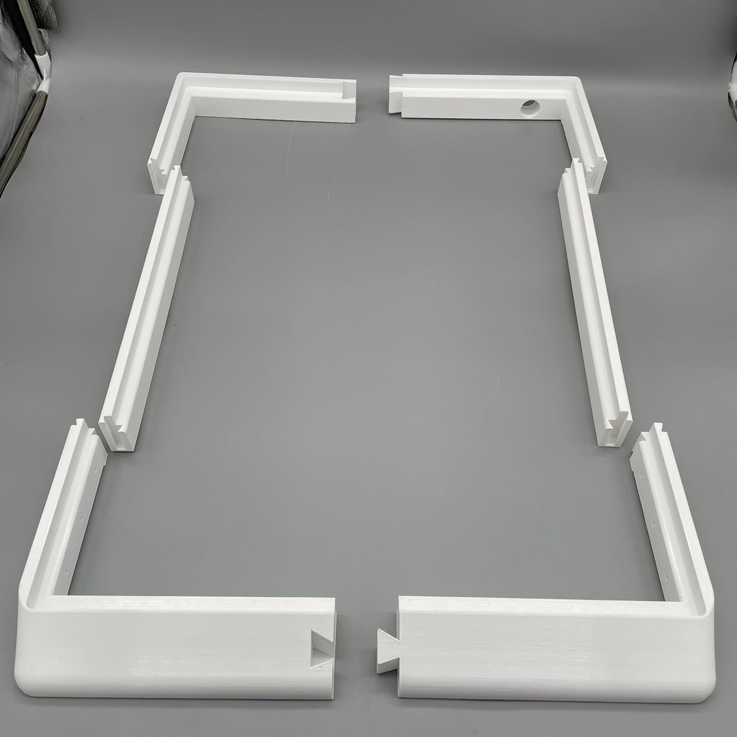 Flat Mount Kit for Starlink Gen 3 Standard Antenna- Speed Mount 1.9in Ultra Low Profile for Campers and RVs - (White ABS)
