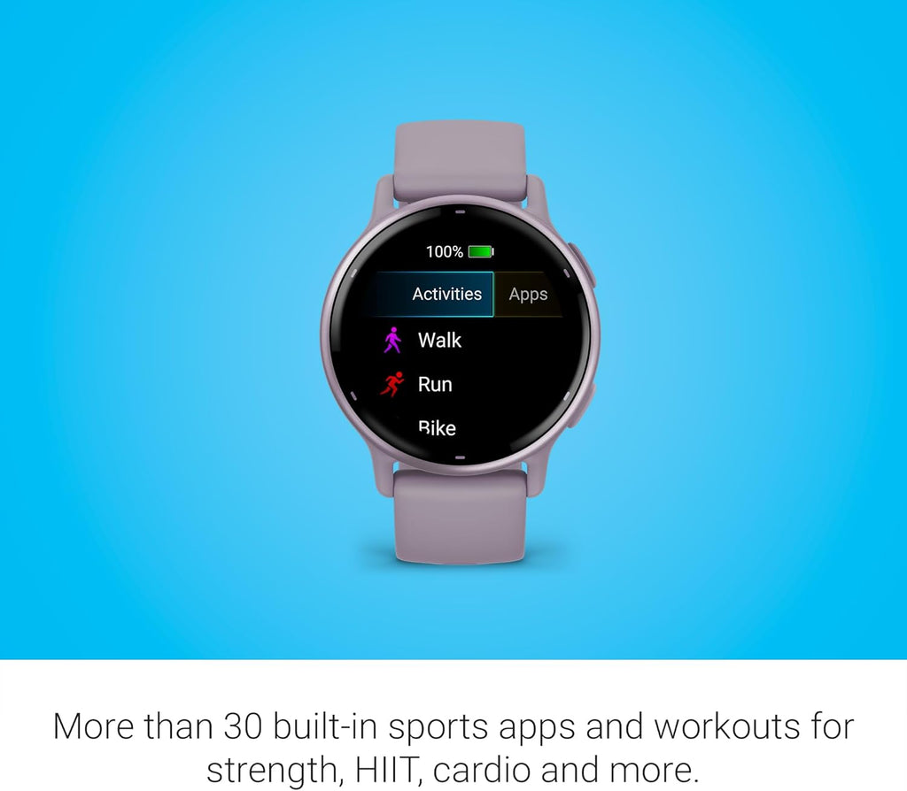 Garmin vívoactive 5, Health and Fitness GPS Smartwatch, AMOLED Display, Up to 11 Days of Battery, Orchid