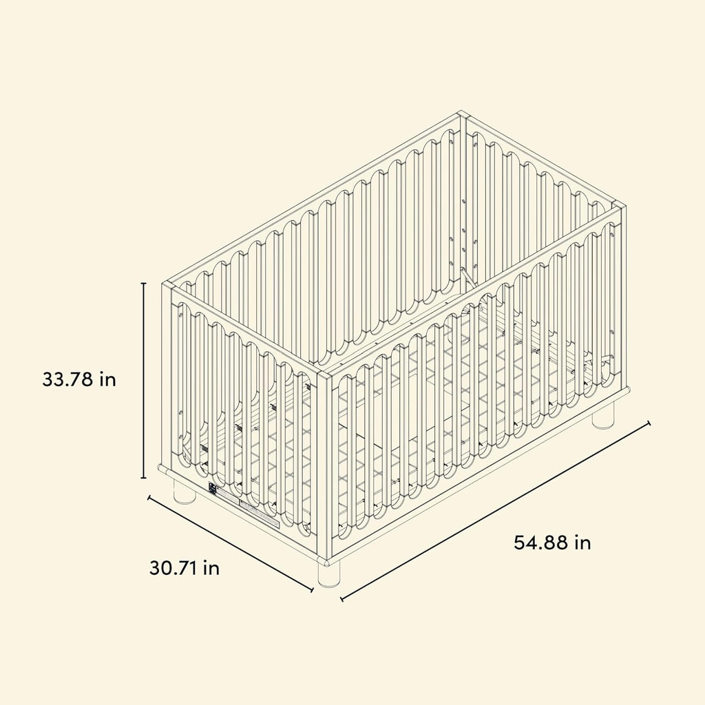Storkcraft Sicily 3-in-1 Convertible Crib with Toddler Rail Included – GREENGUARD Gold Certified, 100% Solid Wood, Converts to Toddler Bed, Fits Standard Baby Crib Mattress (Driftwood)