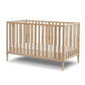 Sorelle Furniture Happy 3-in-1 Convertible Crib, Baby Crib to Toddler Bed, Sustainable Beech Wood, Non-Toxic Finish, Natural Wood Nursery Furniture