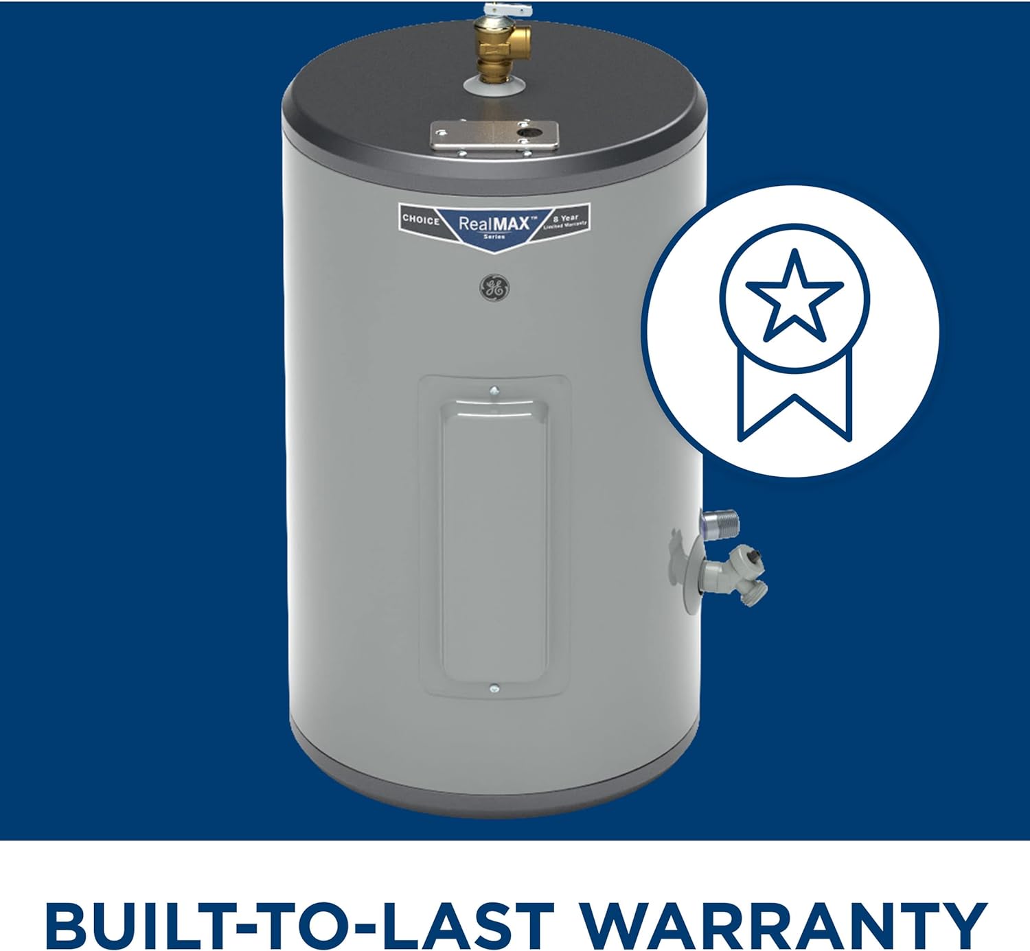 GE Appliances 10 Gallon Versatile Plug and Play Electric Water Heater with Adjustable Thermostat, Easily Installs Where You Want It, 120 Volt
