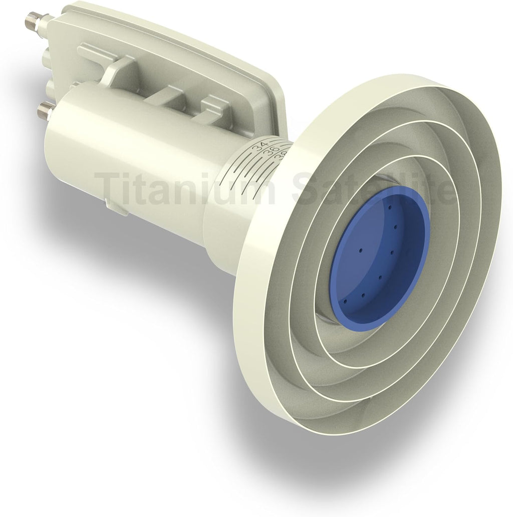 C-Band LNBF C240 - 5g BLUE Interference Filter 4000-4200MHz Band Pass 2 Outputs