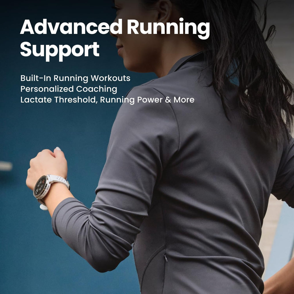 Amazfit Active 3 Premium GPS Running Smart Watch, 1.32" AMOLED Sapphire Display, 12-Day Battery, 4GB Storage, Offline Maps, 170+ Workout Modes, 5 ATM, Heart Rate & Fitness Tracker for Android & iPhone
